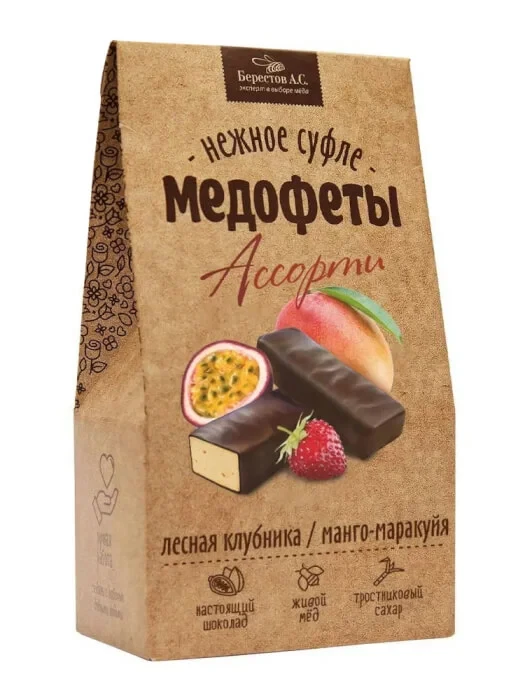  Берестов Медофеты Манго маракуйя и клубникой,150г    в Фролове