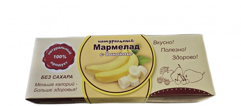  Мармелад натуральный "Банан" 140г  в Фролове