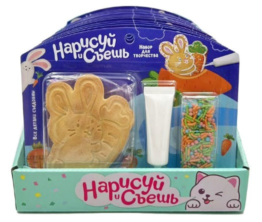  Набор для творчества Нарисуй и съешь "Зайка" (блок 12шт 59г) в Фролове