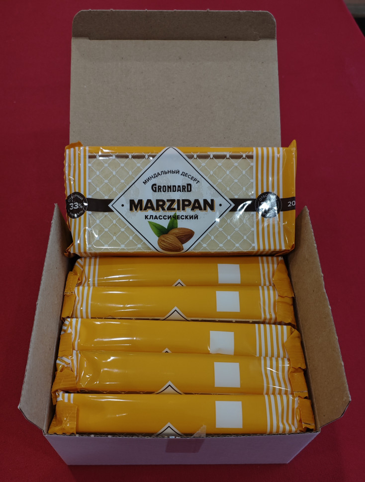 TM Grondard      (11133) Марципан 33%, (блок 6 шт по 200г)             в Фролове