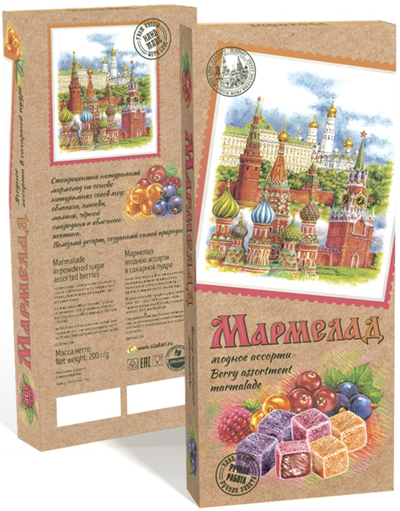  Сладарт Мармелад Ассорти ягодное в сахарной пудре, 200г    в Фролове